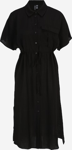 Vero Moda Petite - Vestido camisero 'Iris' en negro: frente