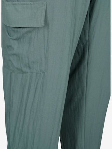 Zizzi Tapered Cargo Pants 'Macy' in Green