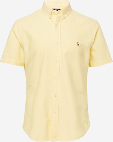 Coupe slim Chemise Polo Ralph Lauren en jaune : devant