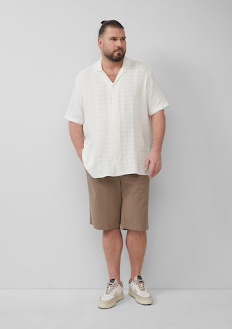 s.Oliver Comfort fit Button Up Shirt in White