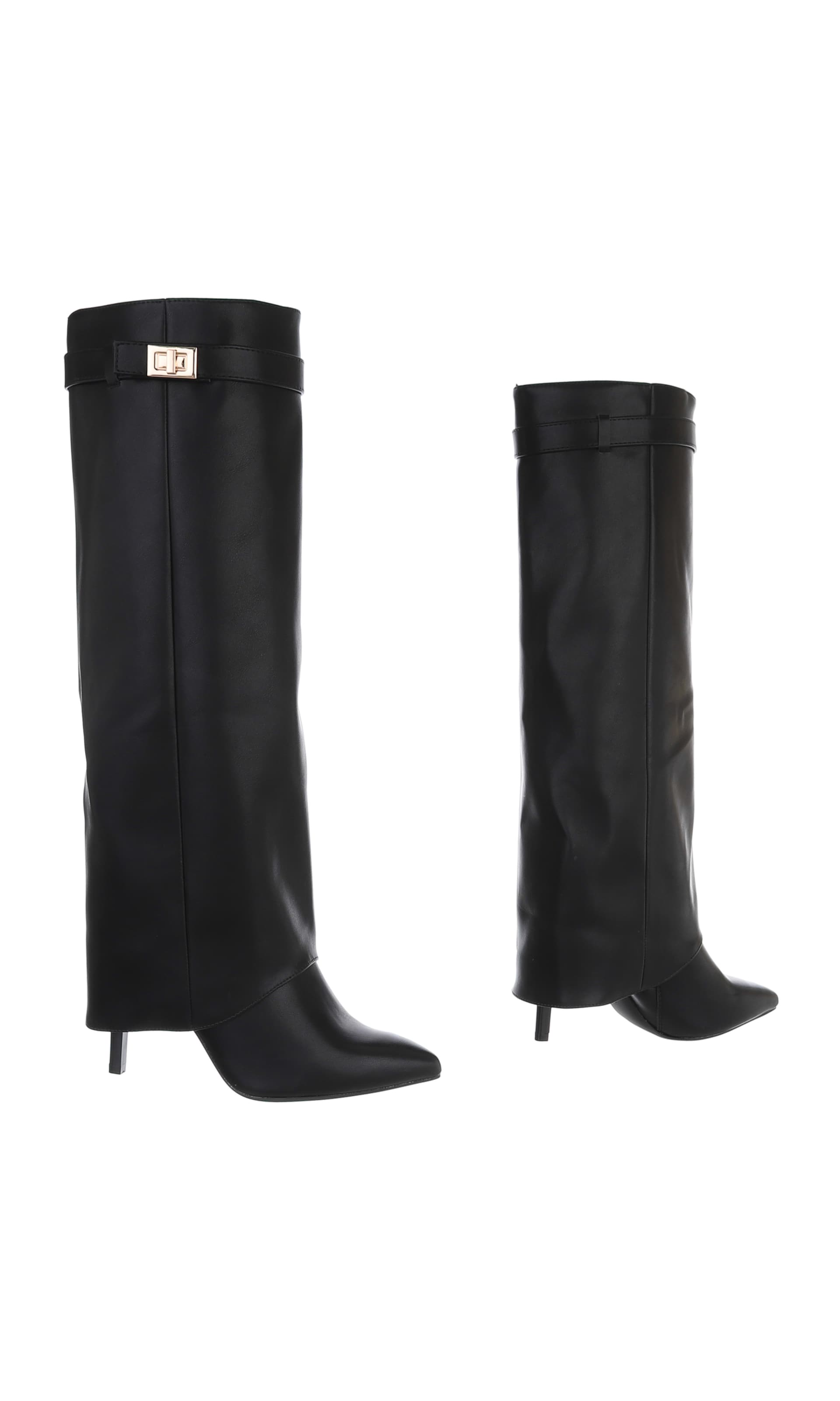 Ital-Design Stiefel in Schwarz