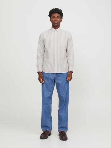 JACK & JONES Regular fit Skjorta 'Brook' i brun