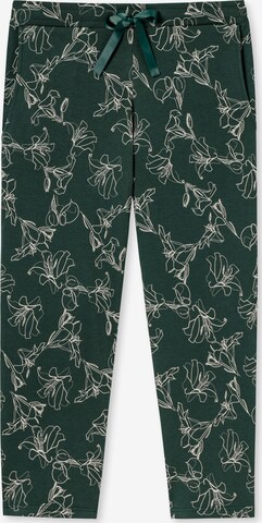 SCHIESSER Pajama Pants in Green: front