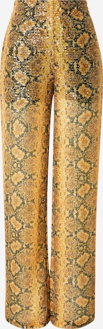 GCDS Wide leg Παντελόνι σε κίτρινο: μπροστά
