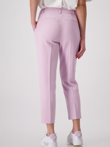 Regular Pantalon à plis monari en violet