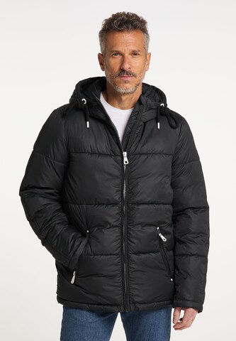 DreiMaster Maritim Winterjacke in Schwarz: predná strana