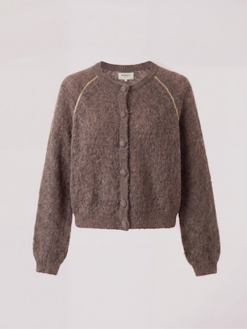 Honnête Atelier Knit Cardigan 'Sandy' in Brown: front