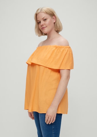 TRIANGLE - Blusa em laranja: frente