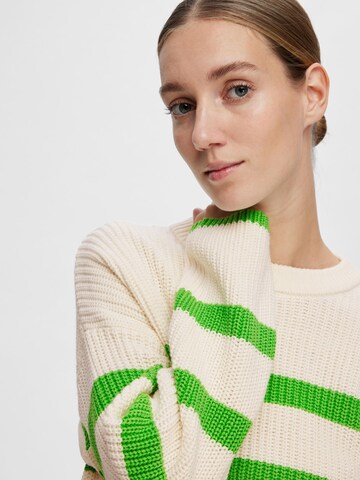 SELECTED FEMME Pullover 'SLFBloomie' in Beige