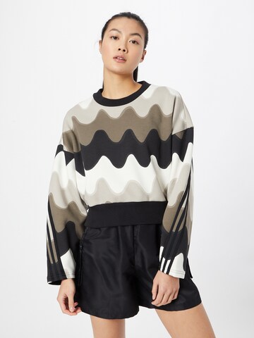 brūns ADIDAS SPORTSWEAR Sportiska tipa džemperis 'Marimekko Future Icons': no priekšpuses