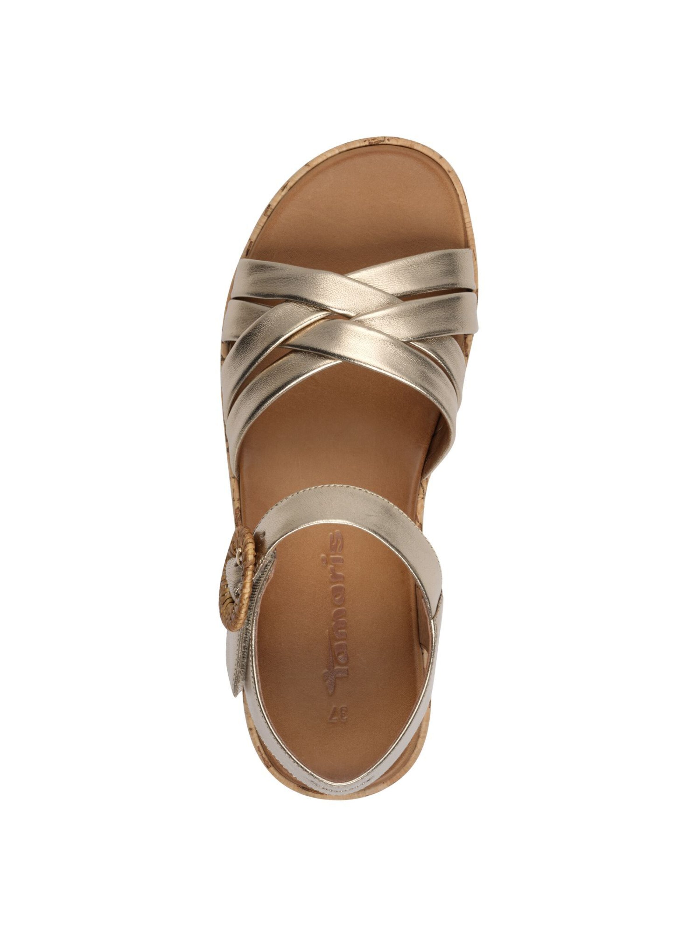 Tamaris Sandalen met riem in Brons