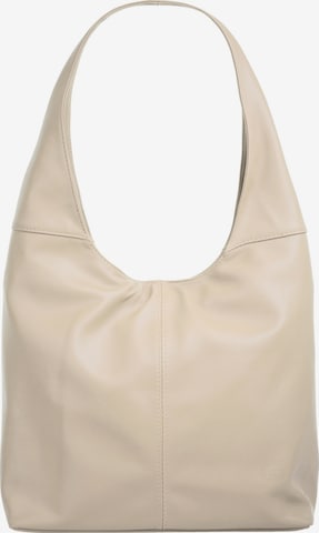 Cabas piké en beige : devant