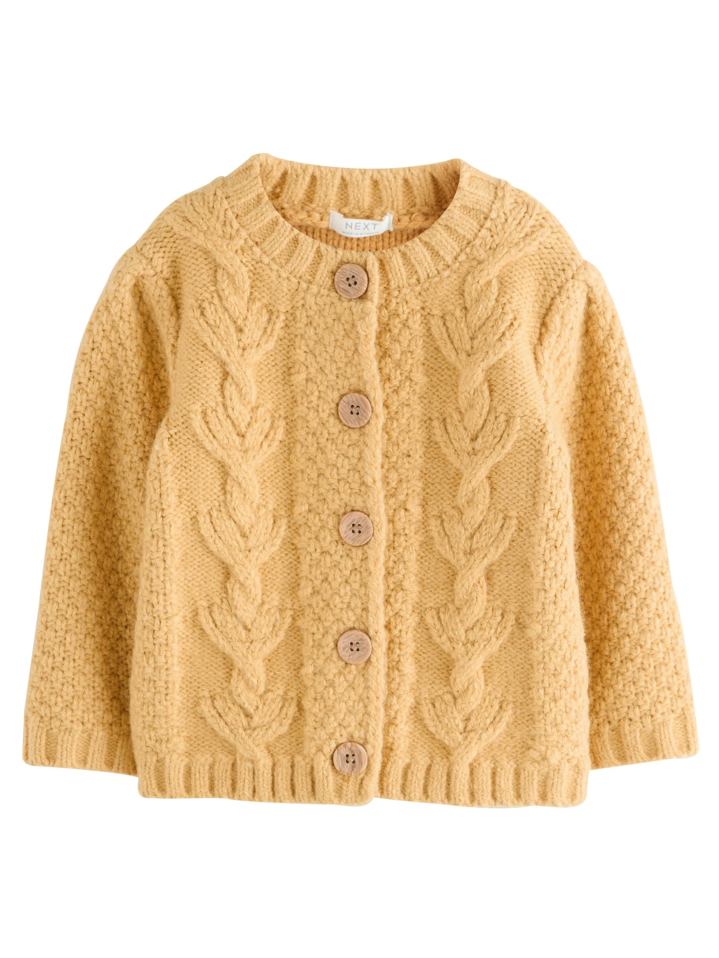 Next Kardigan – žlutá: přední strana