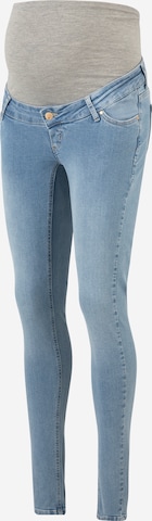 MAMALICIOUS Skinny Jeans 'Olivia' in Blue: front