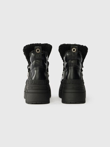 BUFFALO Μποτάκι με κορδόνια 'Gospher Hike' σε μαύρο
