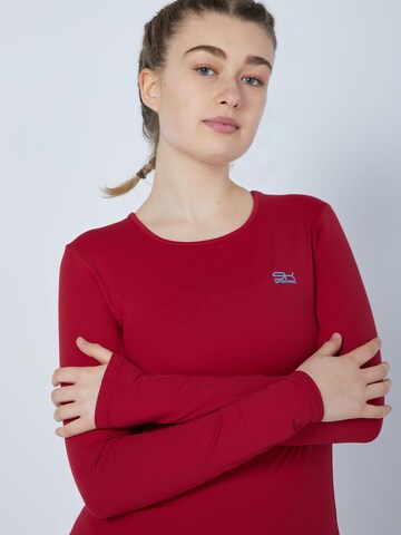SPORTKIND Funktionsshirt 'Longsleeve Shirt'‌‌‌‌‌‌‌‌‌ in Rot