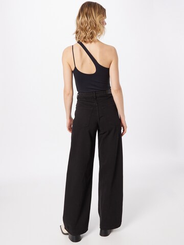 Gina Tricot Wide leg Jeans 'Idun' in Black