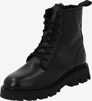 Palado Schnürstiefelette 'Phessis' in Schwarz: Vorderseite