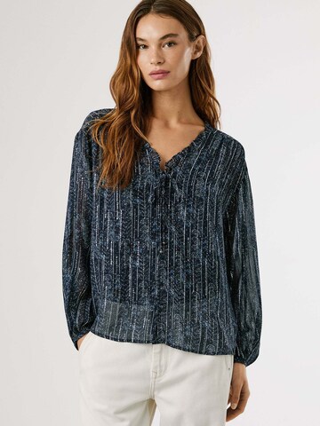 Pepe Jeans Blouse 'Mey' in Blauw: voorkant