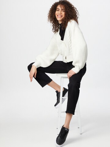 Gina Tricot Knit cardigan 'Callie' in White