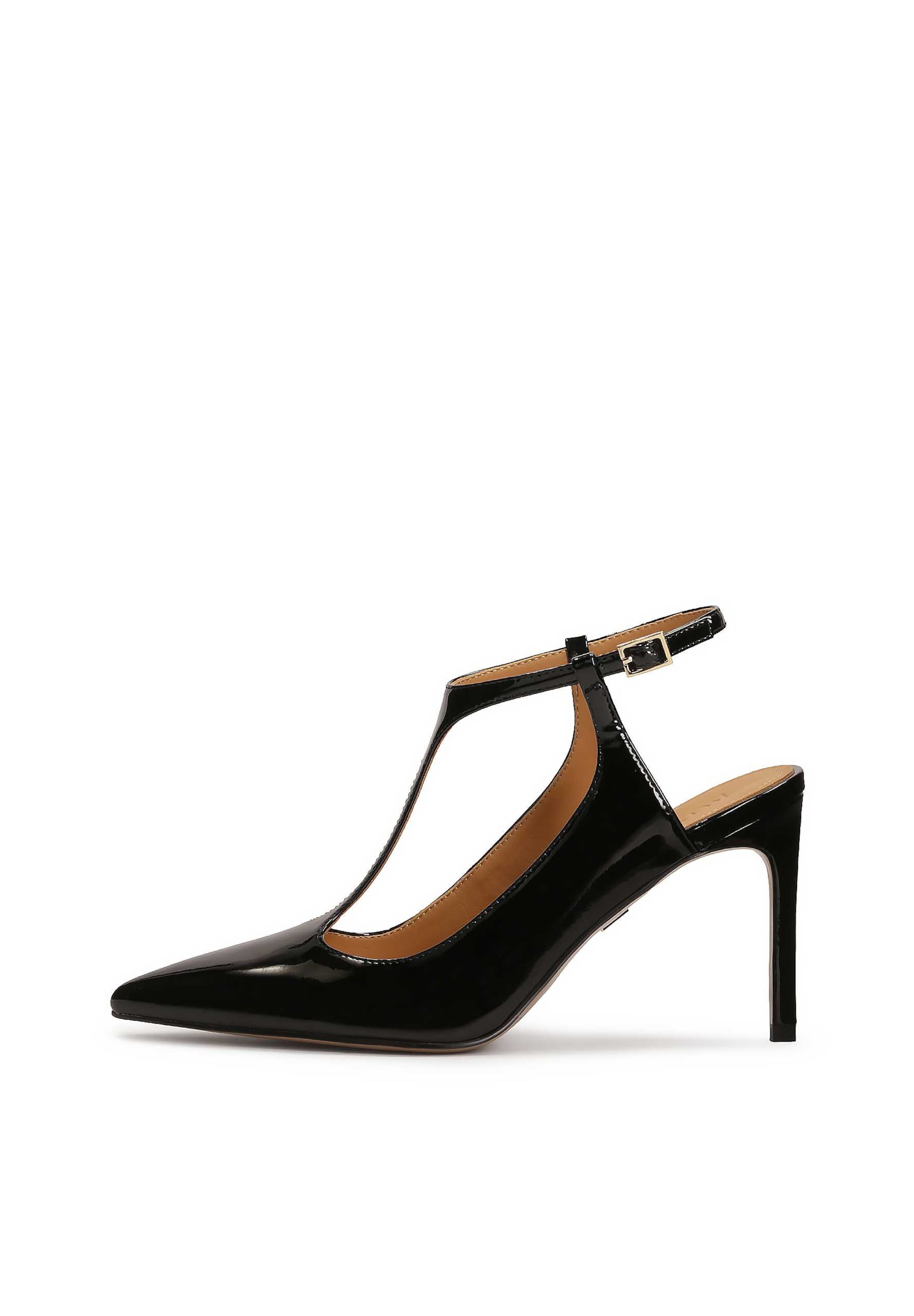 Kazar Γόβες σε μαύρο: μπροστά