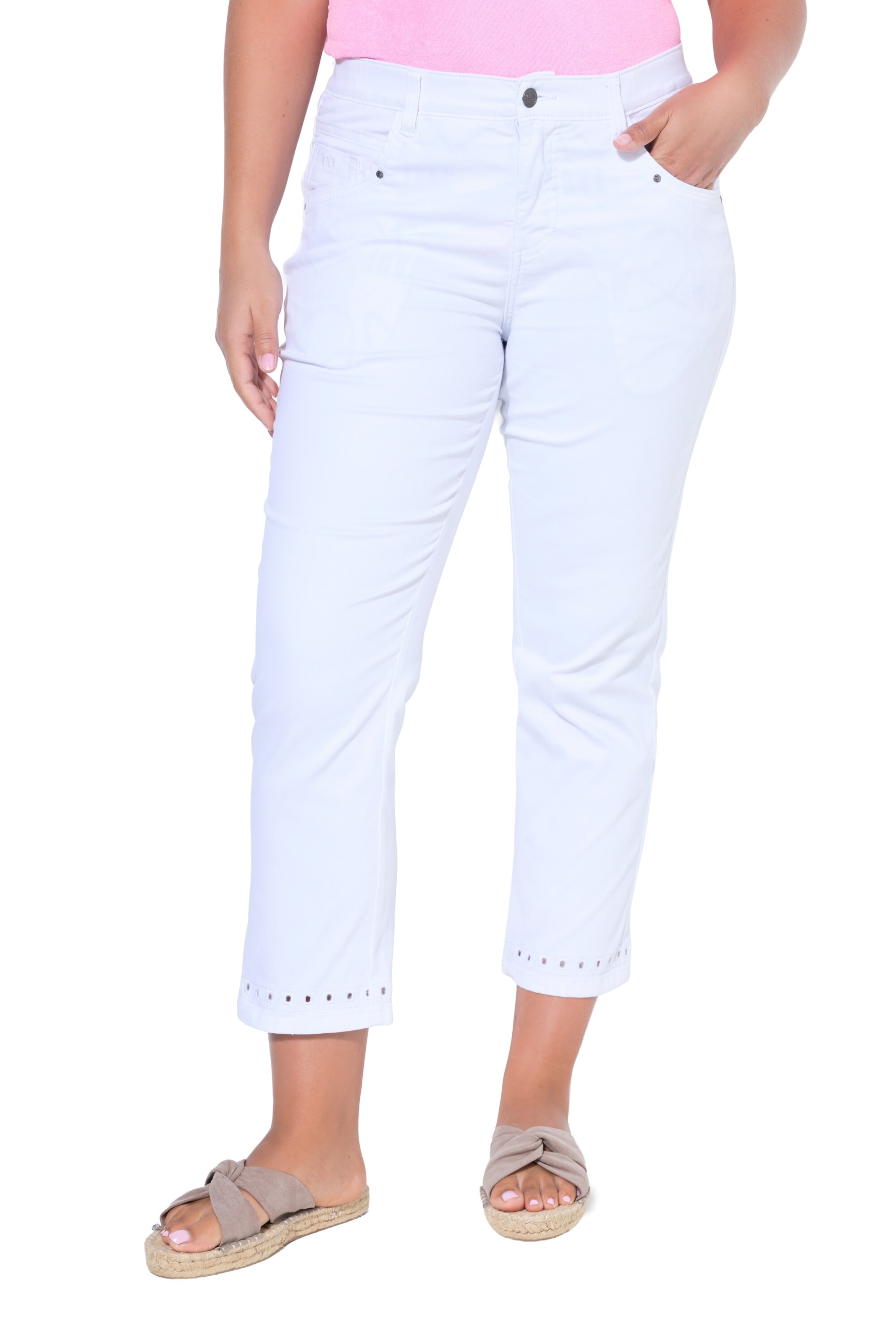 LAURASØN Regular Jeans in Weiß: Vorderseite