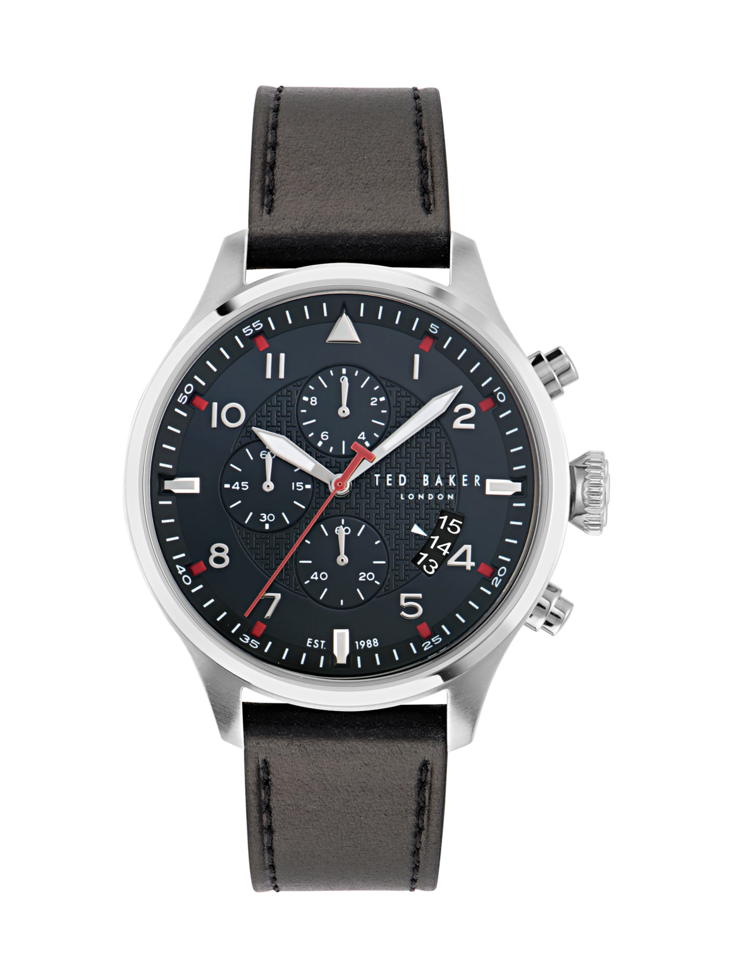 Ted Baker Analogt ur 'FULMAAR' i sort: forside