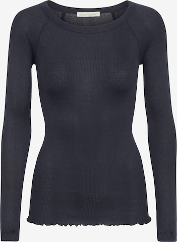 Seamless Basic Sweater in Blue: front
