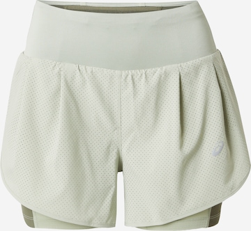 Regular Pantaloni sport 'ROAD' de la ASICS pe verde: față