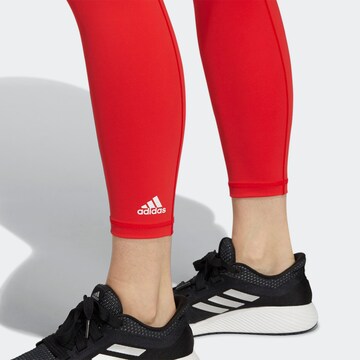ADIDAS SPORTSWEAR Skinny Spodnie sportowe 'Believe This 2.0' w kolorze czerwony