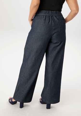 Aniston Wide Leg Jeans in Blau