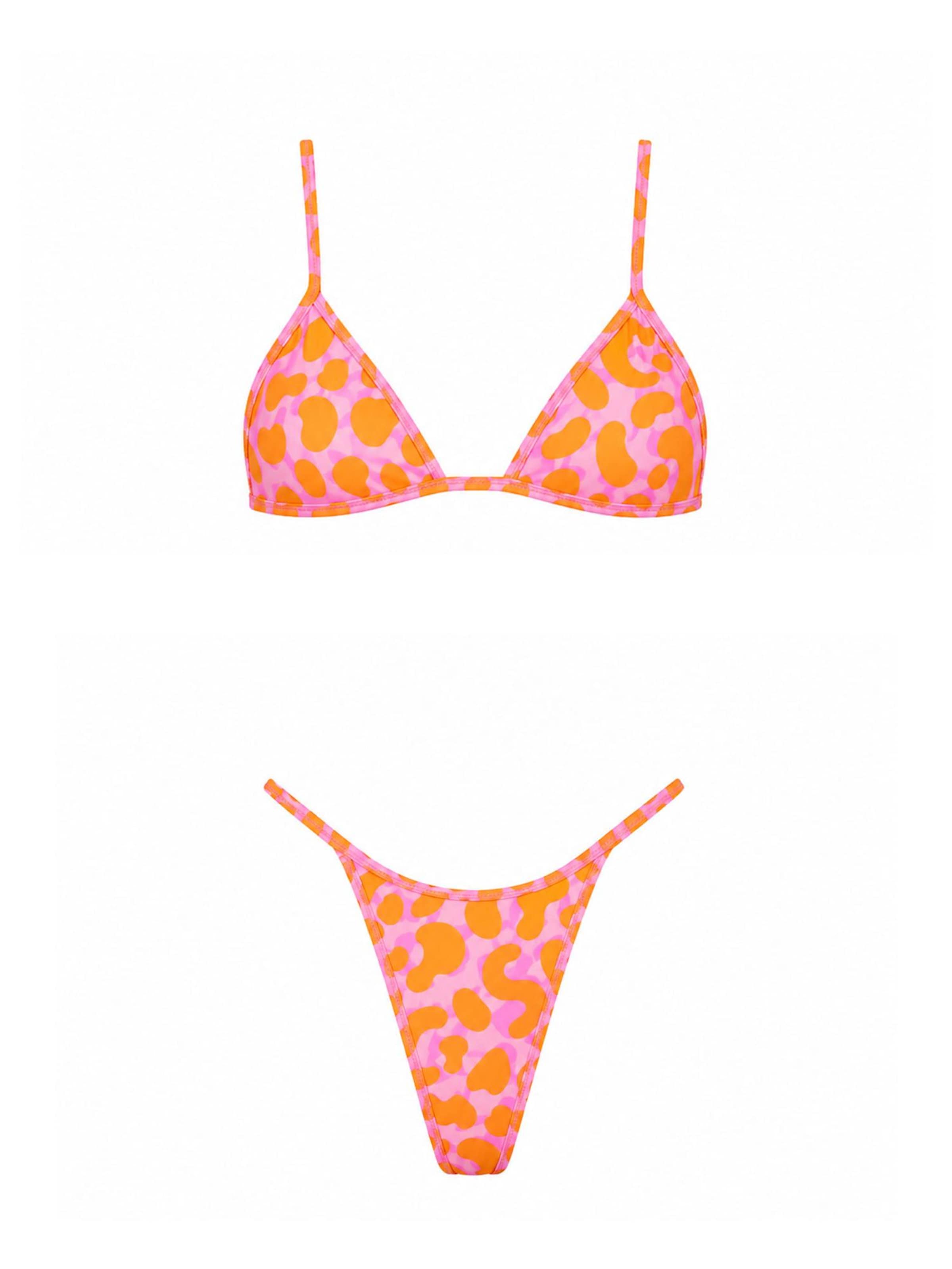 Triangle Bikini Kalaia en orange : devant