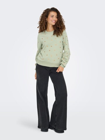 ONLY Sweatshirt 'ONLAtika' in Groen