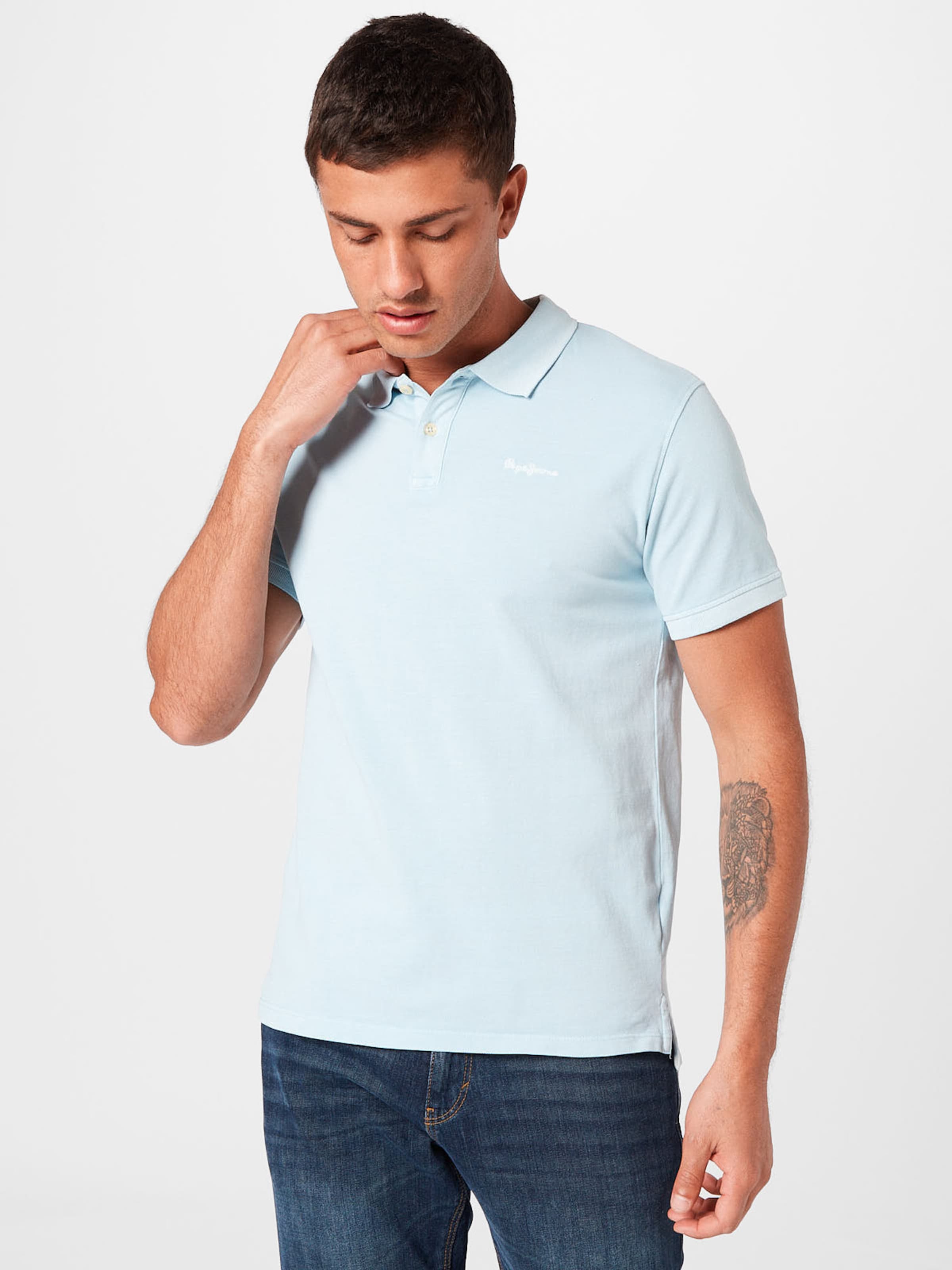 Männer Shirts Pepe Jeans T-Shirt in Hellblau - QH23702 Männer Shirts Pepe Jeans T-Shirt in Hellblau - QH23702