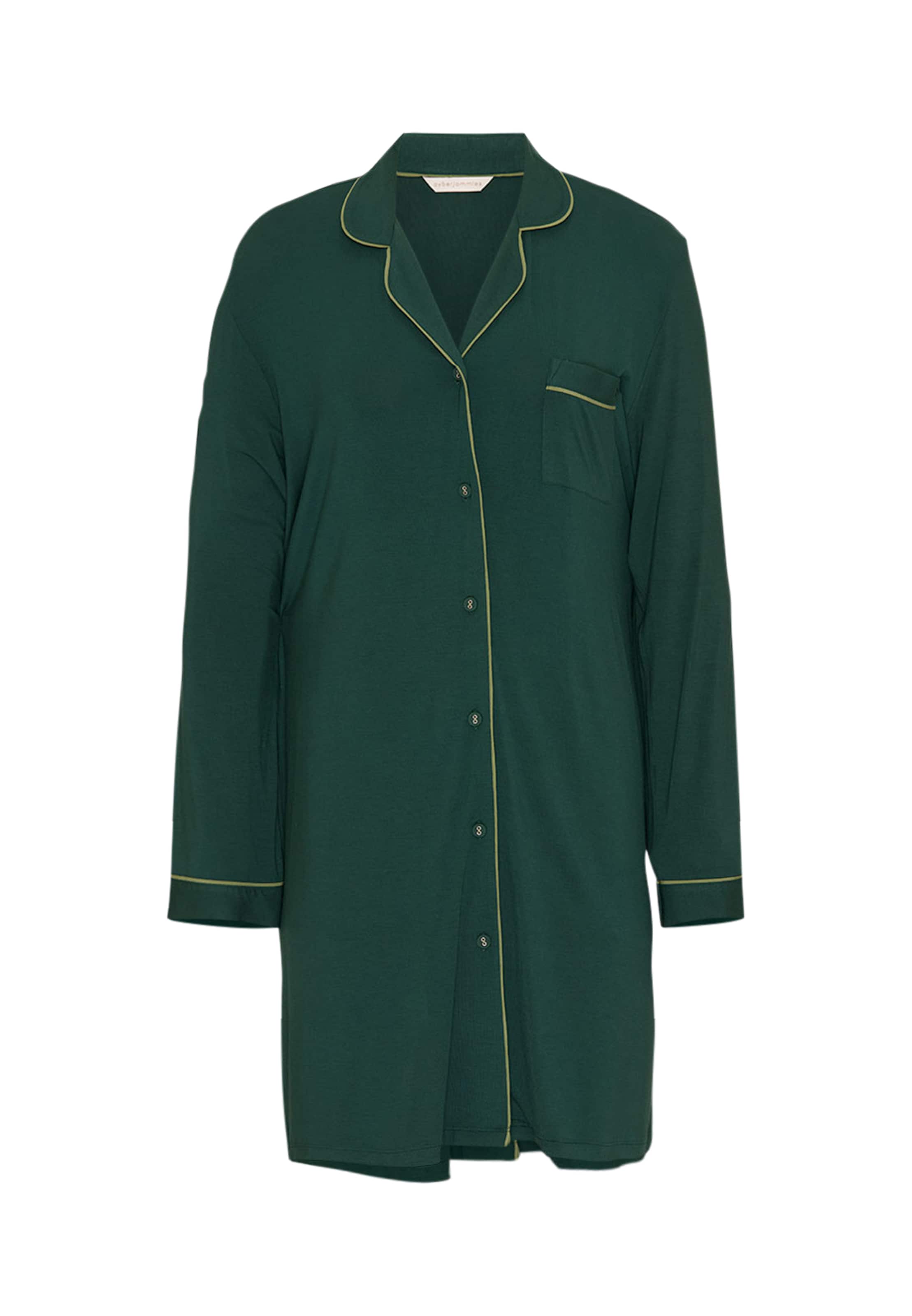 Camicia da notte 'EMBER' di Cyberjammies in verde: frontale