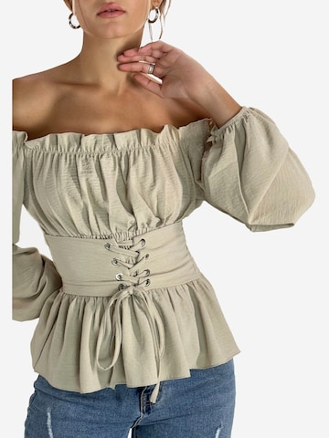 Elara Bluse in Beige