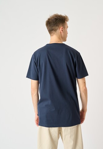 Cleptomanicx T-Shirt 'Möwe Pufflines' in Blau