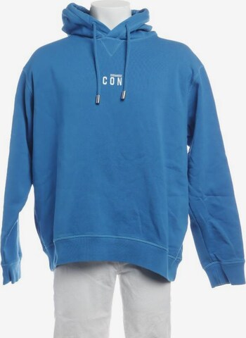 DSQUARED2 Sweatshirt & Zip-Up Hoodie in XXL in Blue: front