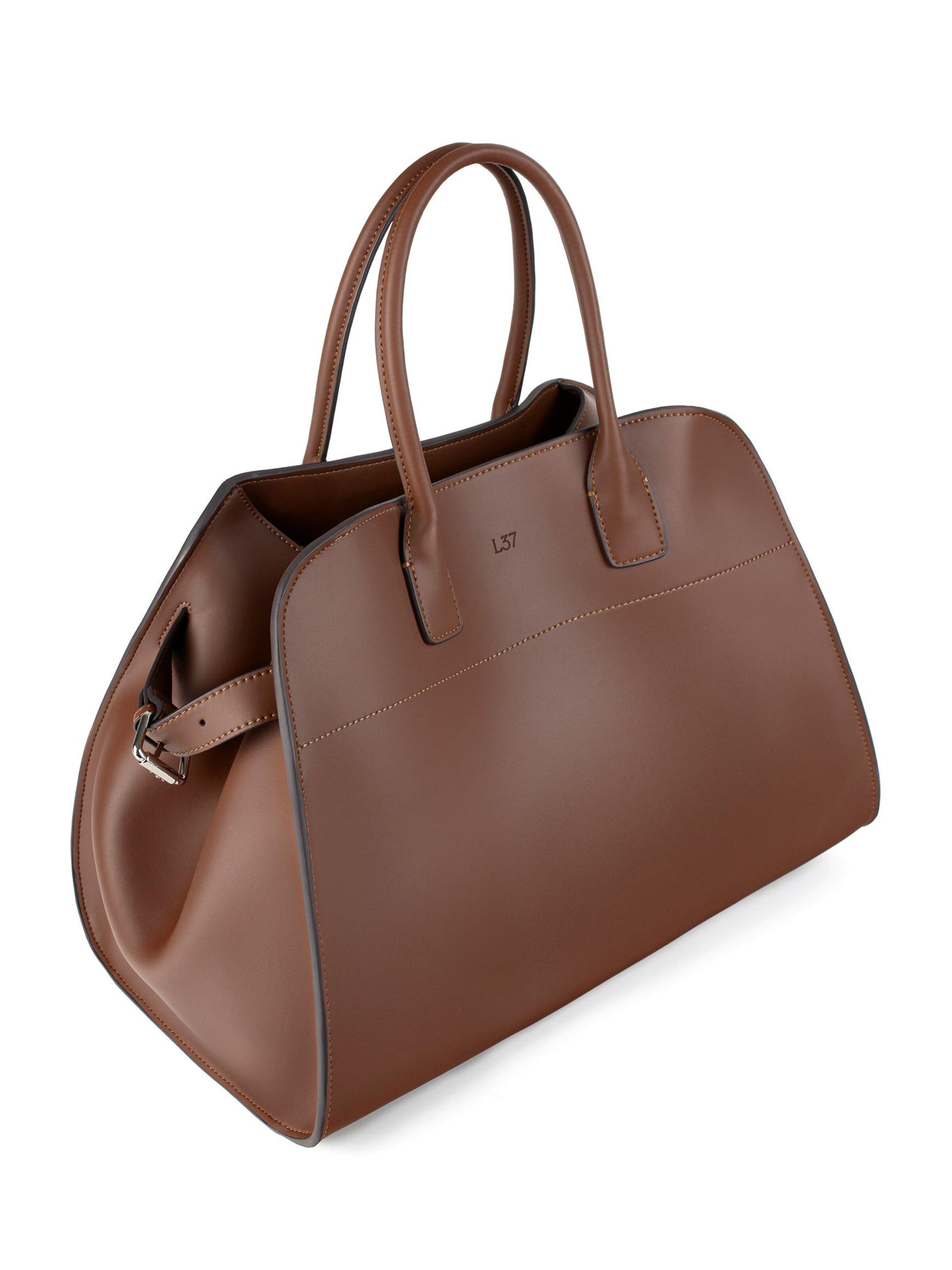 L37 HANDMADE SHOES - Bolso de mano 'BON VOYAGE' en marrón