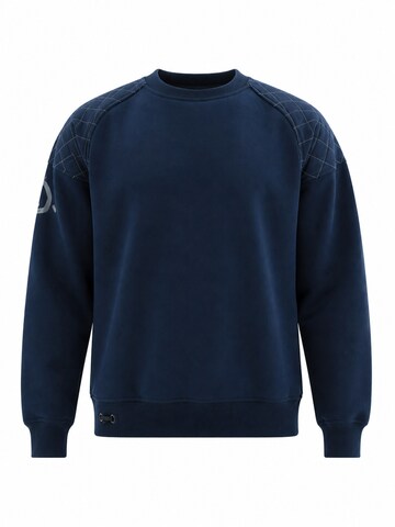 SCR. Sweatshirt 'BIMO' i blå: framsida