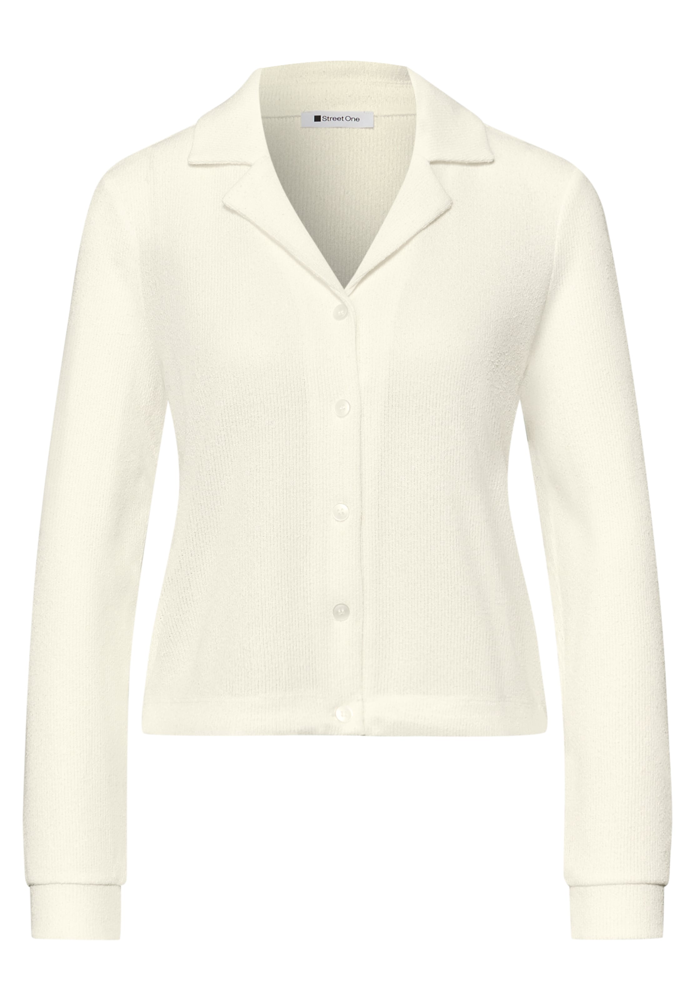 STREET ONE Strickjacke in Weiß: Vorderseite