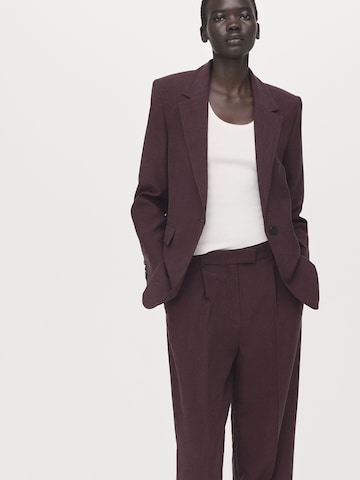 MANGO Szabványos Ráncos nadrág 'Veronica' - lila