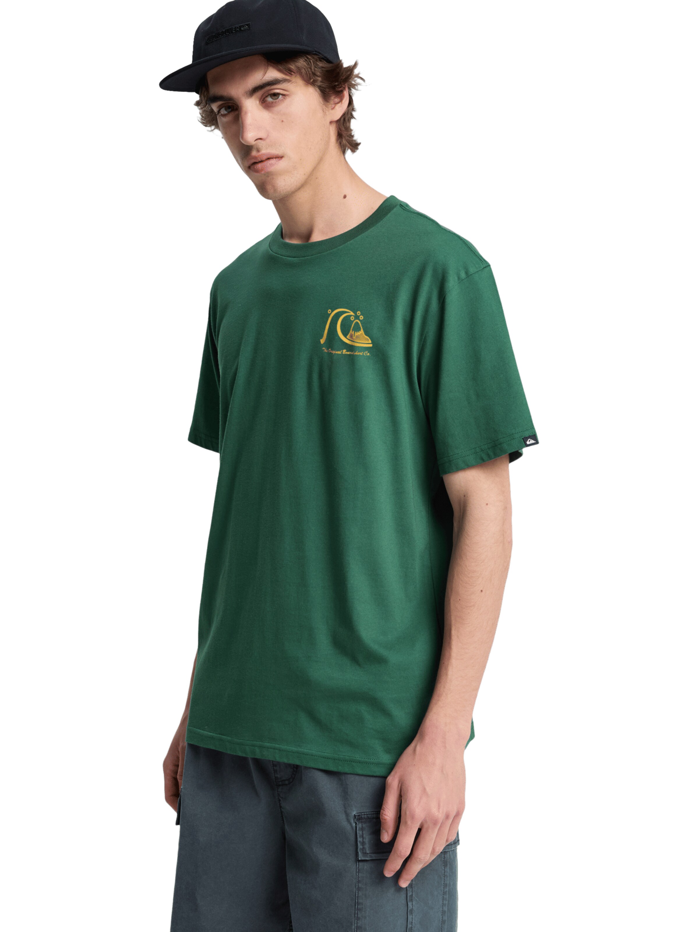 QUIKSILVER T-Shirt 'Evo Original' in Grün