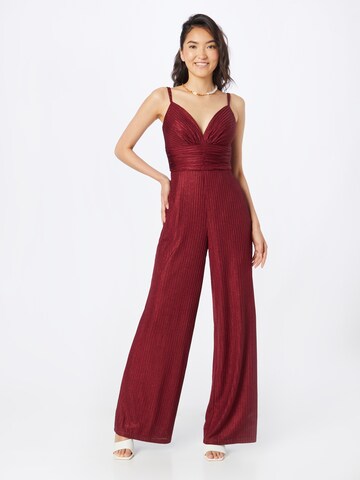 Tuta jumpsuit di VM Vera Mont in rosso: frontale