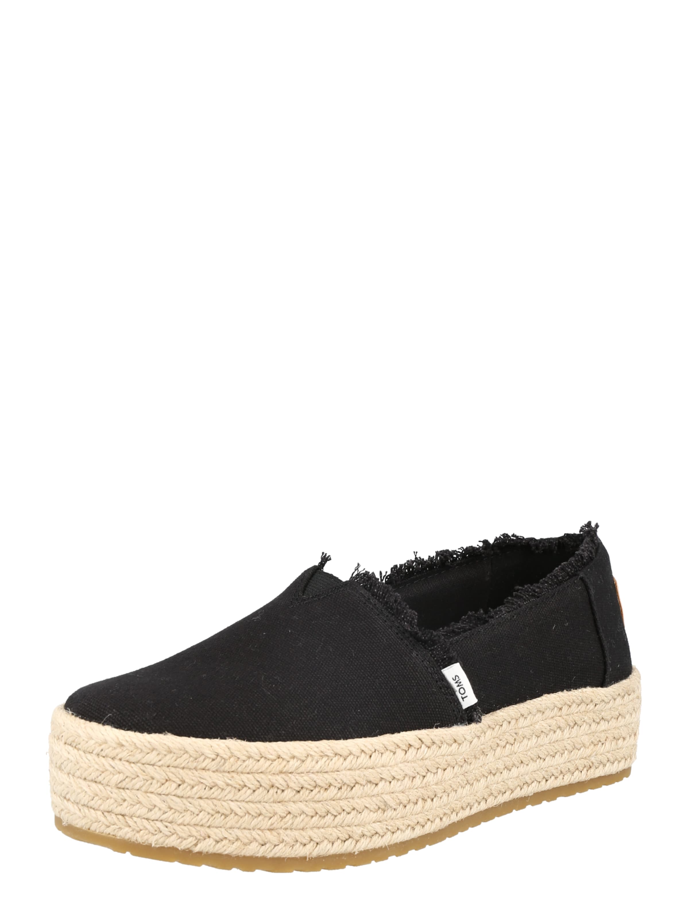 TOMS Classic Flats 'VALENCIA' in Black: front