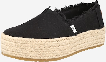 TOMS Classic Flats 'VALENCIA' in Black: front