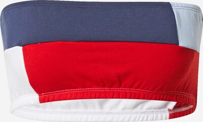 Tommy Jeans Top em azul noturno / azul claro / vermelho / branco, Vista do produto
