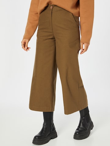 Wide Leg Pantalon 'PERIDOT' KAN en vert : devant