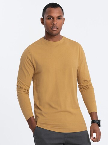 T-Shirt Ombre en beige : devant