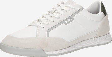 Baskets basses 'Nitan' BOSS en blanc : devant
